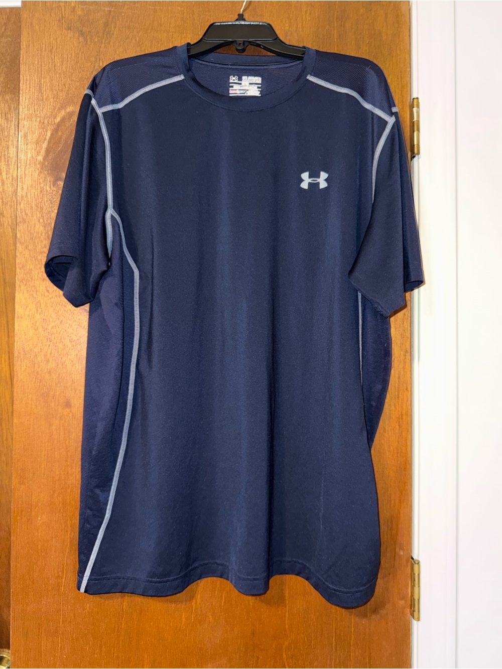 Under Armour Men’s Short Sleeve Performance Tee - Navy with Gray Accents